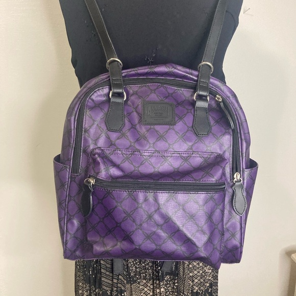 Like new Anna Sui purple faux leather mini backpack - Picture 6 of 9